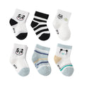 0-6 Month Seamless Baby Socks – Breathable Cartoon Mid-Calf for Spring & Autumn