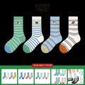Children’s Puppy Planet Socks – Breathable Cotton Mid-Calf Socks for Boys & Girls