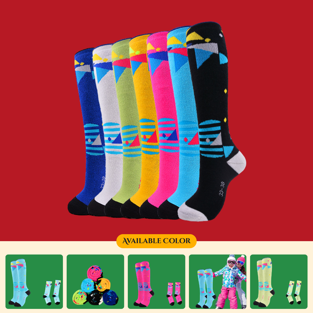 Children’s Winter Ski Socks – Thick Warm Hiking & Outdoor Sports Socks