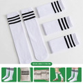 Children's over-the-knee dance socks, kindergarten student performance socks, high-top soccer training socks, white performance long socks