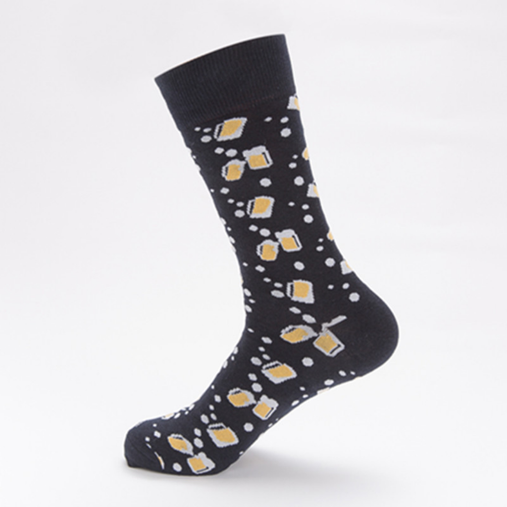 Colorful Couple Fashion Socks – Casual Cotton Mid-Calf & High-Calf Socks