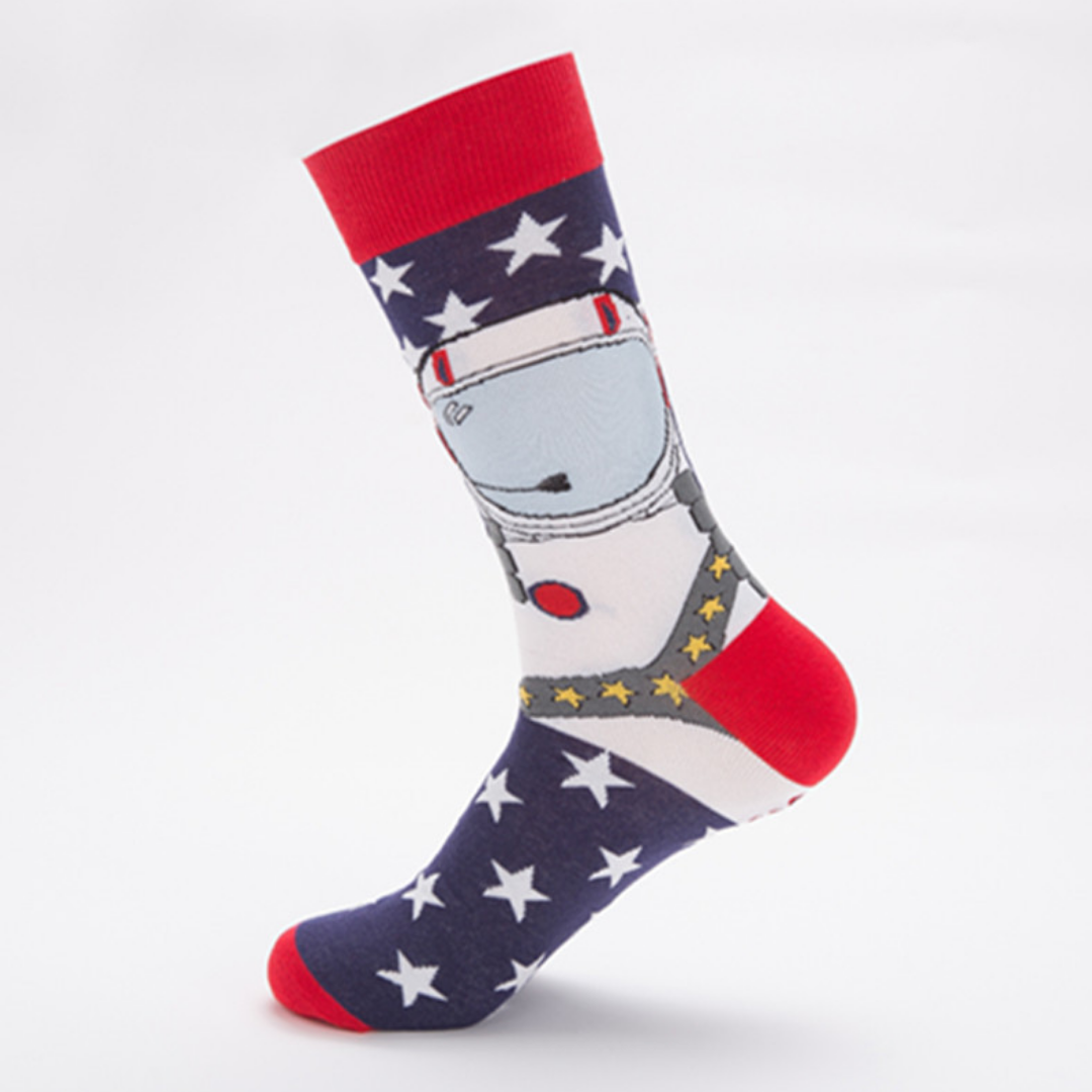 Colorful Couple Fashion Socks – Casual Cotton Mid-Calf & High-Calf Socks