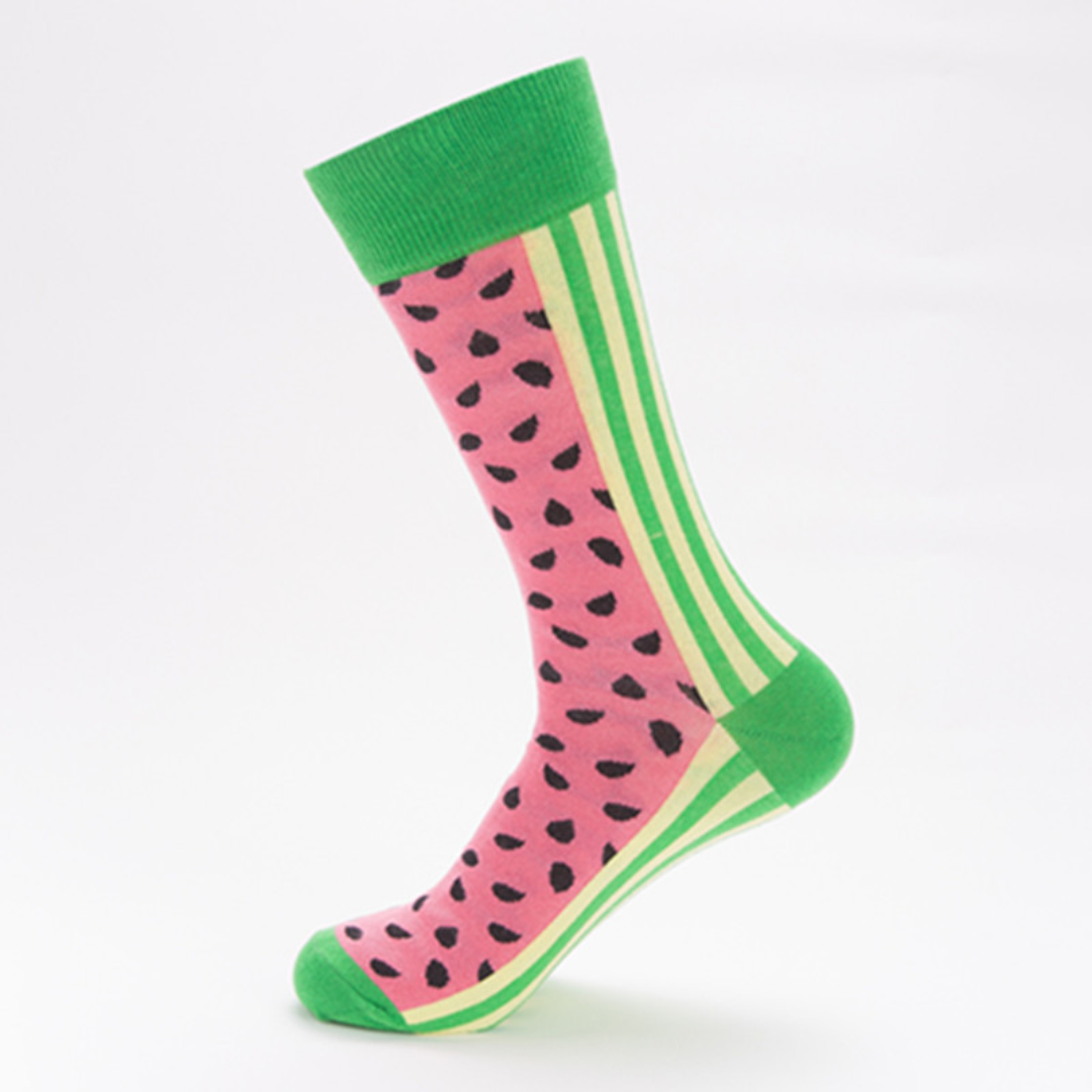 Colorful Couple Fashion Socks – Casual Cotton Mid-Calf & High-Calf Socks