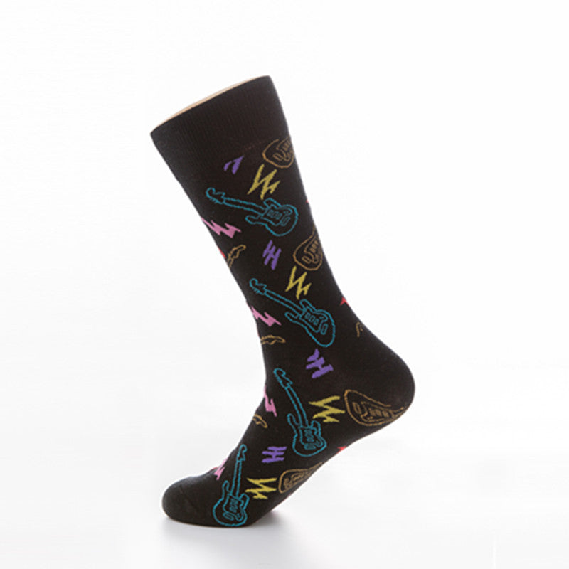 Colorful Casual Sports Socks | Mid-Calf Cotton Style