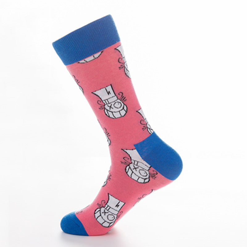 Colorful Casual Sports Socks | Mid-Calf Cotton Style