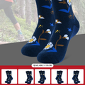 Cross-border sports socks, mid-calf Merino socks, 90% wool socks, terry cloth sole, outdoor hiking socks, thick snow socks