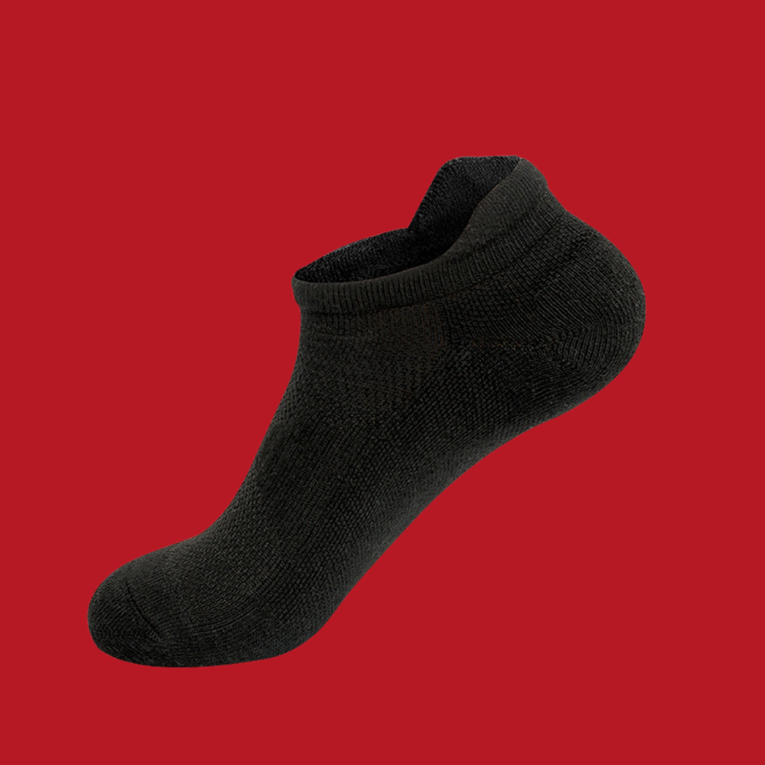 Low-Cut Basketball Fitness Solid Color Cotton Sports Socks for Men & Women