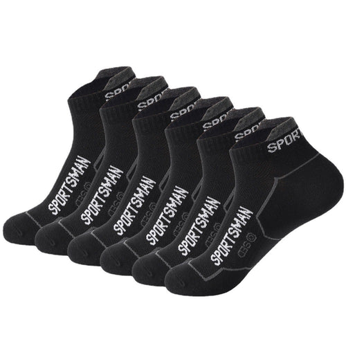 Men’s Low-Cut Cotton Running Socks – Breathable & Casual Comfort