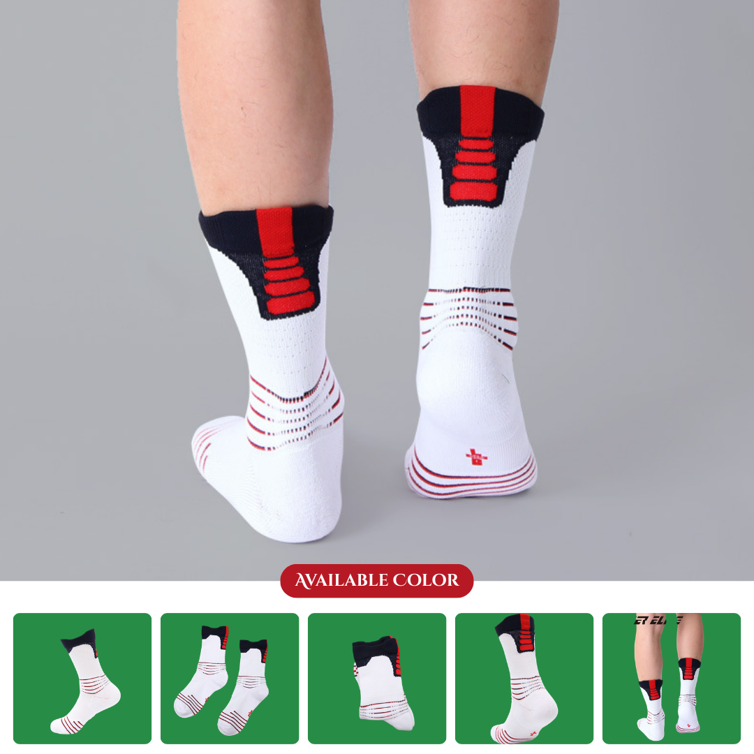 Men's elite basketball socks, professional basketball socks, grass tower knitted terry cloth sweat-absorbing shock-absorbing basketball socks, custom processing.