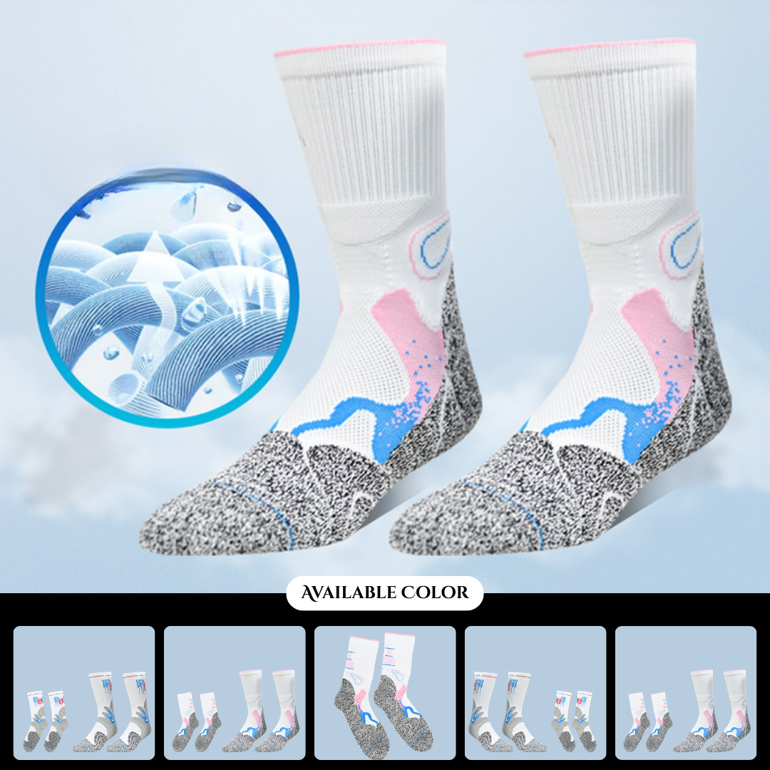 Men's high-top golf socks, basketball socks, thick terry cloth soles, sports socks, badminton socks, elite non-slip sports socks