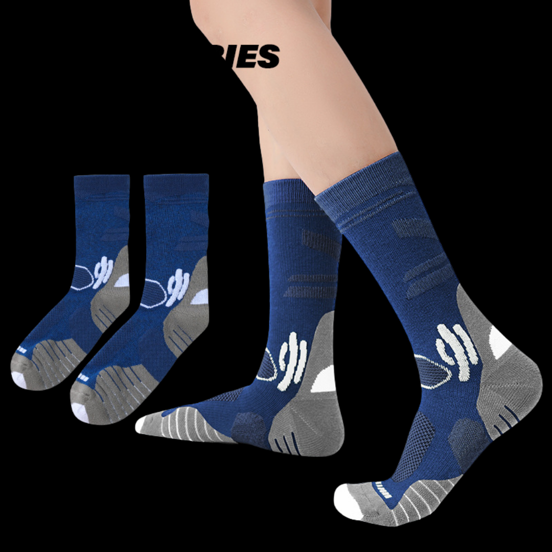 Merino Wool Thick Warm Mid-Calf Socks for Hiking & Mountaineering