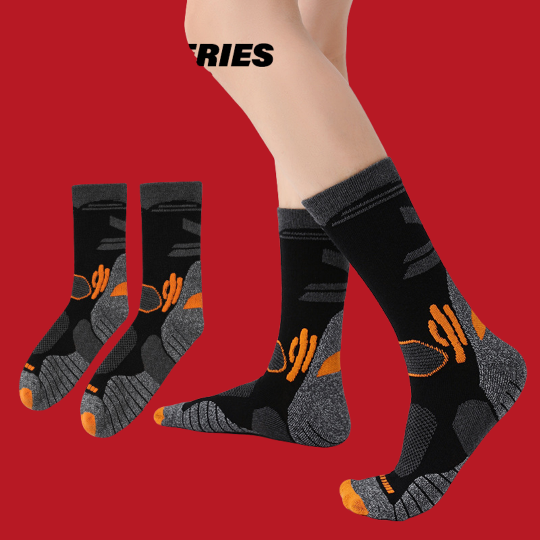 Merino Wool Thick Warm Mid-Calf Socks for Hiking & Mountaineering