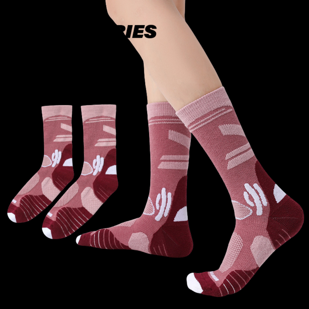 Merino Wool Thick Warm Mid-Calf Socks for Hiking & Mountaineering