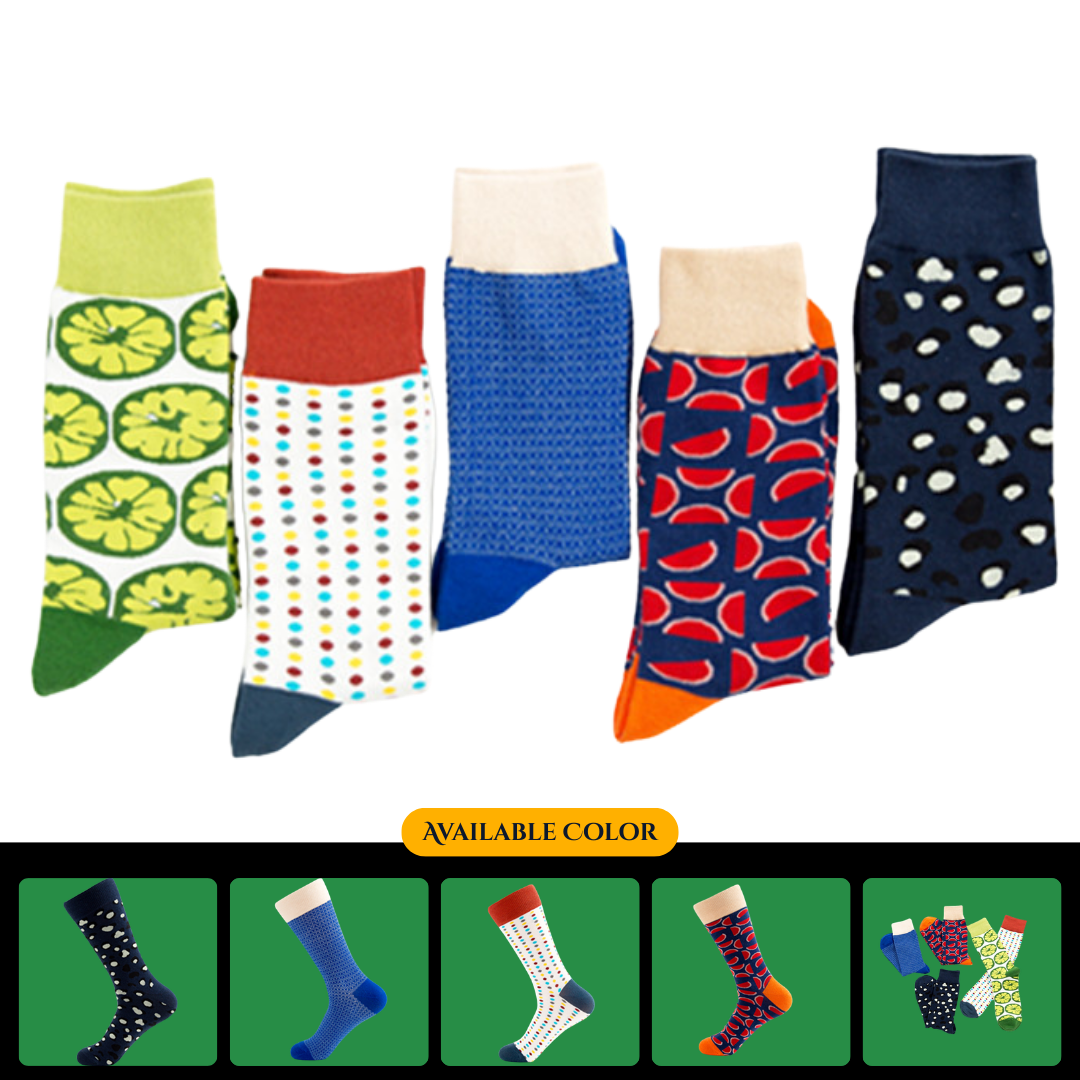 Spot cross-border colorful and trendy socks wholesale, mid-calf casual couple socks, factory-made socks without clips