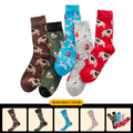 In-stock cross-border autumn and winter new colorful mid-calf casual cotton socks wholesale, no thong cotton socks