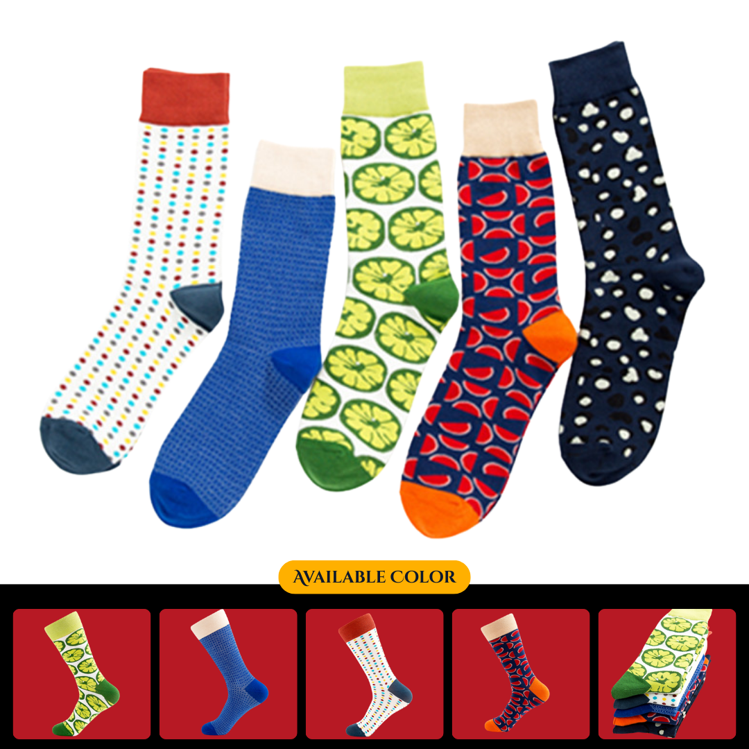 Spot cross-border colorful and trendy socks wholesale, mid-calf casual couple socks, factory-made socks without clips