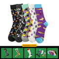 New colorful trendy socks, swimming ring socks, casual cotton socks, European and American street style mid-calf socks wholesale.
