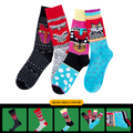 In-stock cross-border autumn and winter new style socks, cat and butterfly pattern socks, casual and fashionable mid-calf trendy socks, wholesale from the manufacturer.