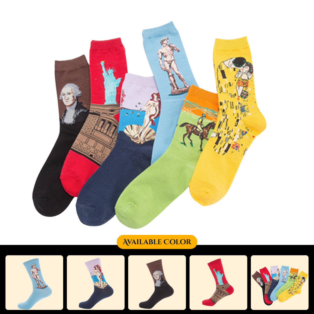 New autumn/winter style character-themed happy socks, fashionable cotton socks, casual couple socks, wholesale.