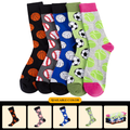 New Autumn/Winter Men's Socks, Trendy Socks, Men's Long Cotton Socks, Ball Series, Casual Jacquard Socks Wholesale