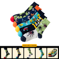 New Autumn/Winter Men's Socks, Trendy Socks, Men's Long Cotton Socks, Insect Series, Casual Jacquard Socks Wholesale