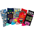 Unisex Long Floral Socks for Couples – Casual European & American Style