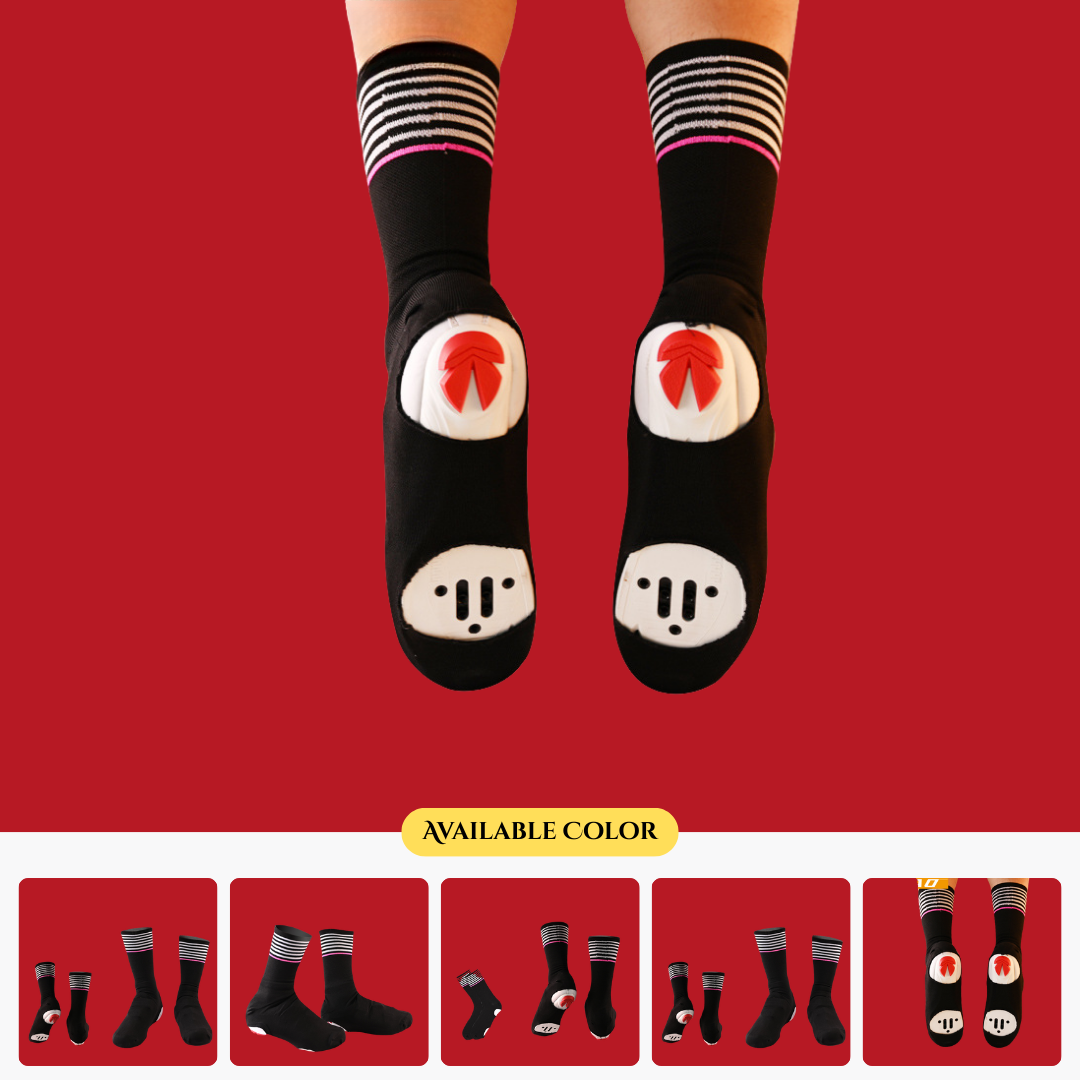 R-BAO New Mid-Calf Waterproof Cycling Shoe Covers, Unisex Road Cycling Socks