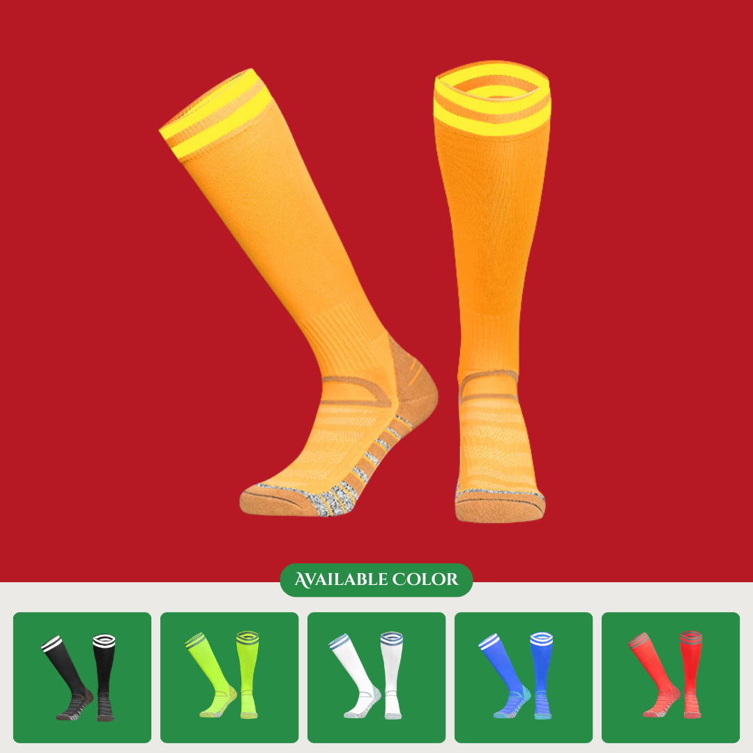 Spring/Summer Adult Soccer Socks, Professional Match Training Socks, Sports Knee-High Socks, Breathable, Non-Slip, Terry Cloth Socks Wholesale