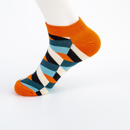 Tangram Series Boat Socks | Colorful Creative Casual Style
