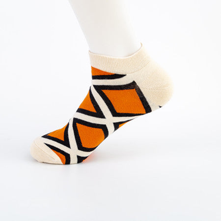 Tangram Series Boat Socks | Colorful Creative Casual Style