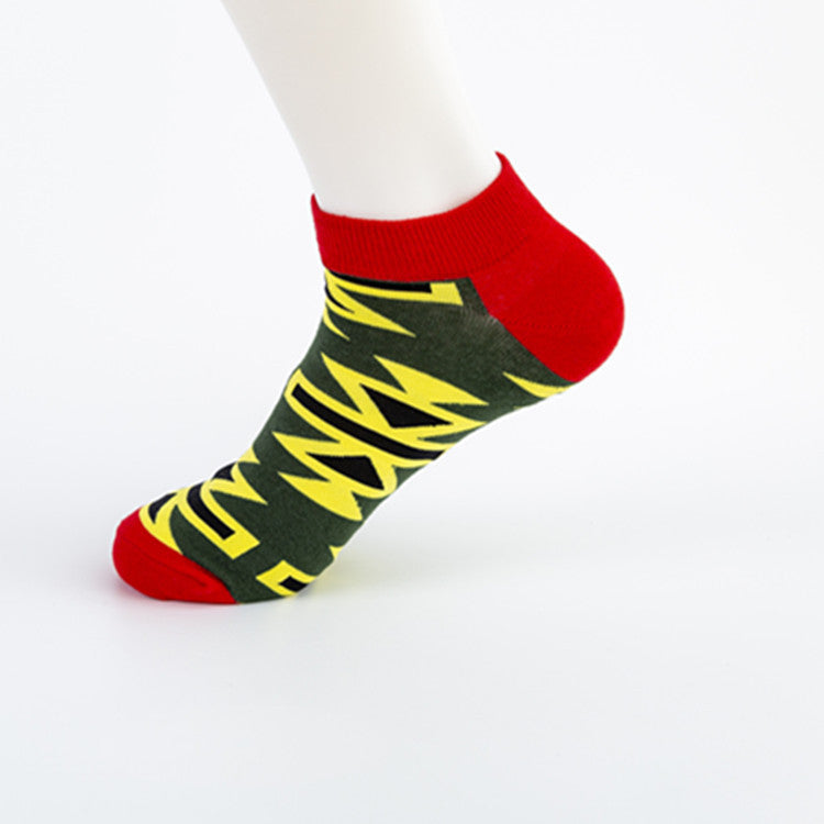 Tangram Series Boat Socks | Colorful Creative Casual Style
