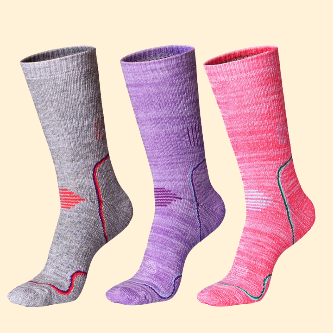 Thick Terry Hiking Socks – Warm Outdoor Socks for Hiking, Skiing & Trekking
