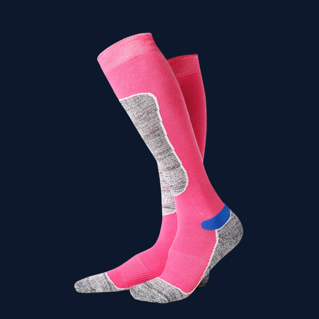 Winter Terry Hiking & Ski Socks – Warm, Moisture-Wicking Thick-Soled Socks for Men & Women