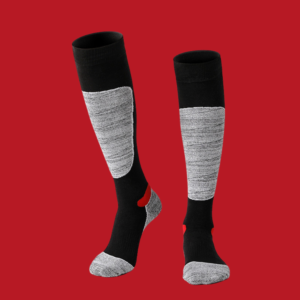 Winter Terry Hiking & Ski Socks – Warm, Moisture-Wicking Thick-Soled Socks for Men & Women