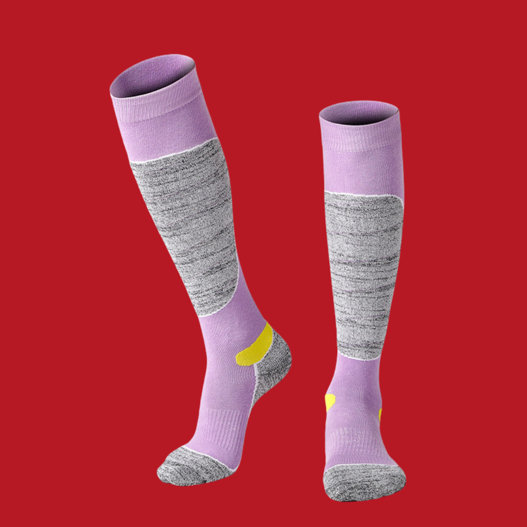 Winter Terry Hiking & Ski Socks – Warm, Moisture-Wicking Thick-Soled Socks for Men & Women