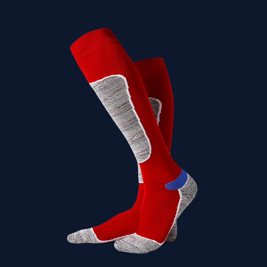 Winter Terry Hiking & Ski Socks – Warm, Moisture-Wicking Thick-Soled Socks for Men & Women