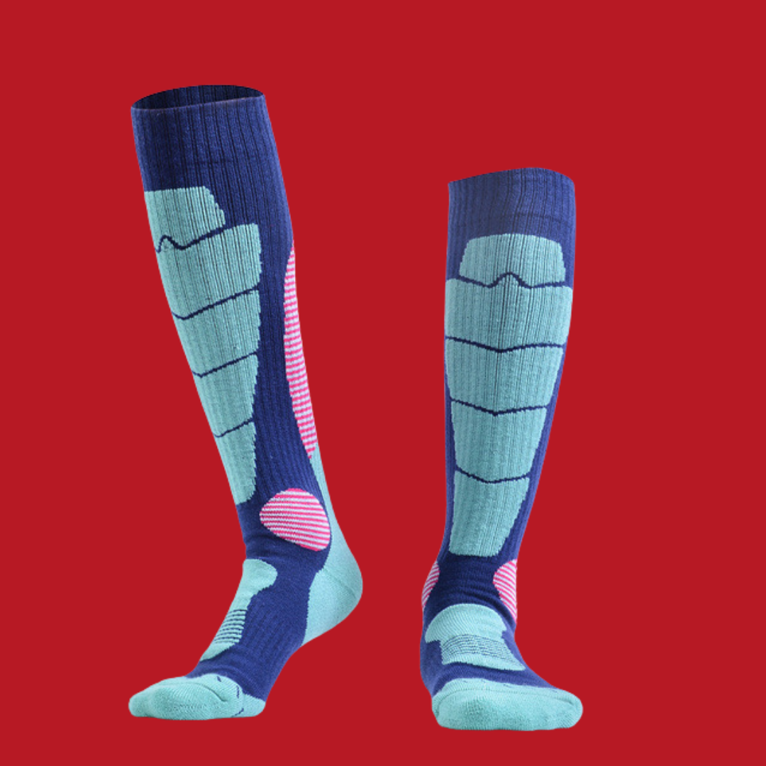 Winter Terry Ski & Hiking Socks – Thick-Soled Warm Quick-Dry Socks for Men & Women