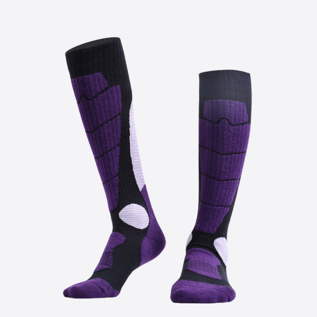 Winter Terry Ski & Hiking Socks – Thick-Soled Warm Quick-Dry Socks for Men & Women