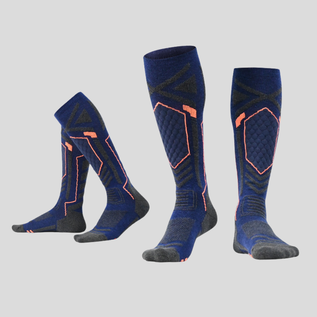 Women’s Merino Wool Winter Ski Socks – Thick Terry High-Top Mountaineering Snow Socks