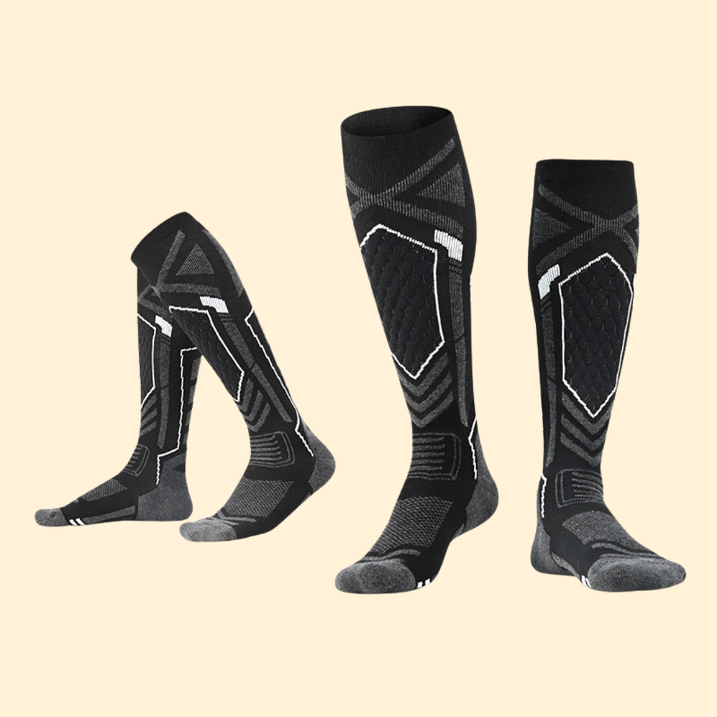 Women’s Merino Wool Winter Ski Socks – Thick Terry High-Top Mountaineering Snow Socks