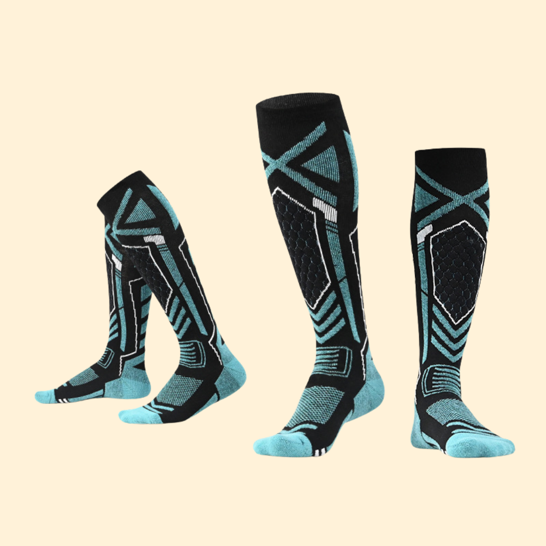 Women’s Merino Wool Winter Ski Socks – Thick Terry High-Top Mountaineering Snow Socks