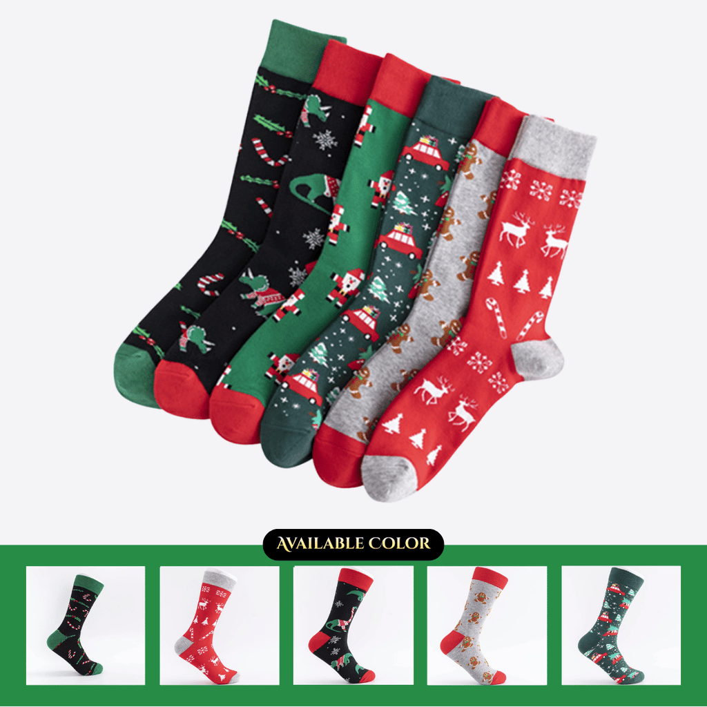 Mid & High Calf Casual Cotton Socks – Soft Festive Style