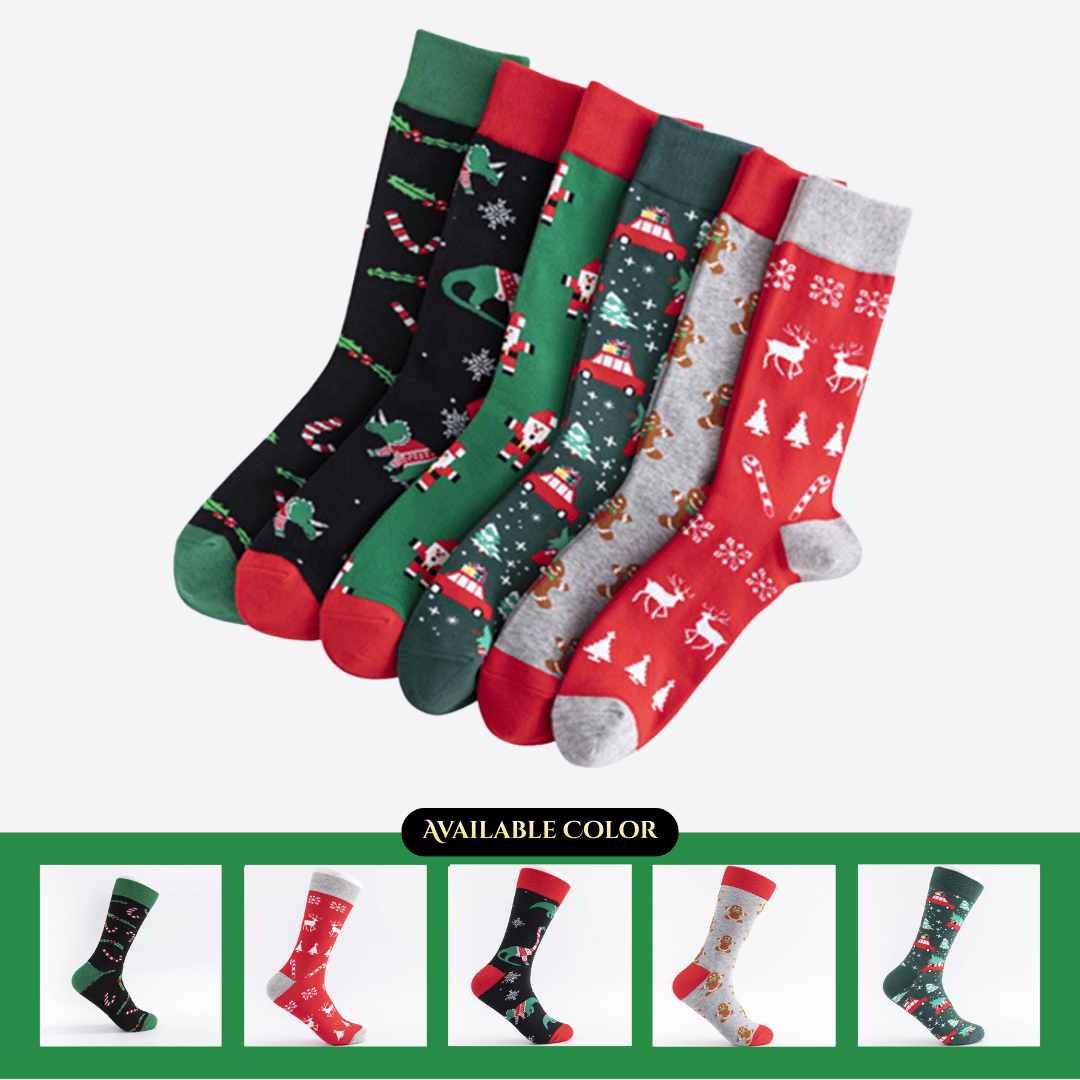 Mid & High Calf Casual Cotton Socks – Soft Festive Style